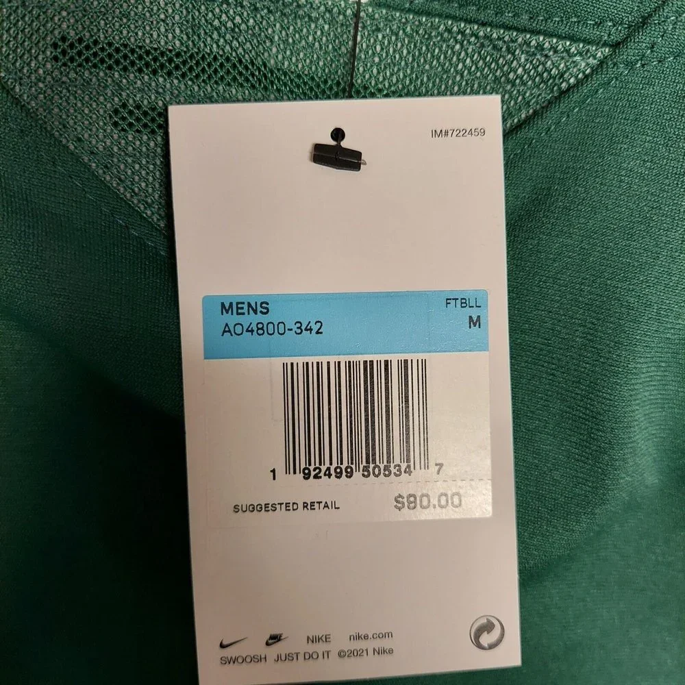 Nike Mens Vapor Untouchable Football Practice Jersey Green AO4800-342 Medium